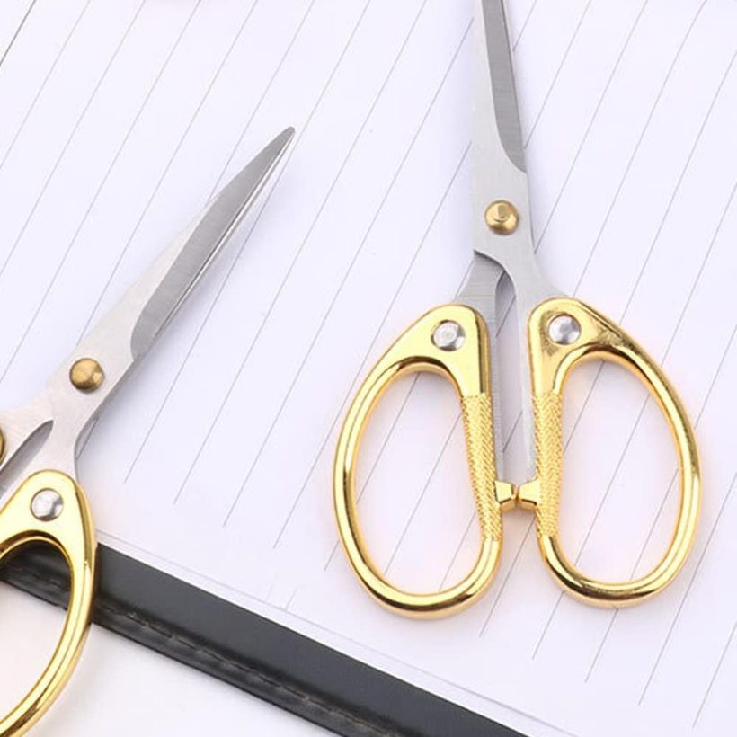 6.3-inch All Stainless Steel Office Scissors,Ultra Sharp Blade Shears,Sturdy Sharp Scissor for Office Home School Sewing Fabric Craft Supplies Multipurpose Scissors - Image 6