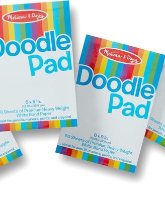 Melissa & Doug Drawing Paper Pad (6 x 9 inches) - 50 Sheets, 4-Pack